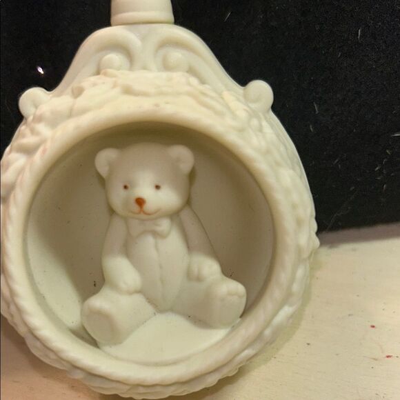Elegant Cream Teddy Bear Ornament - Picture 2 of 4